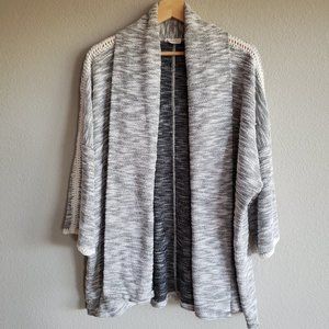 JOIE SOFT | Crochet Detailed 3/4 Sleeve Cardigan